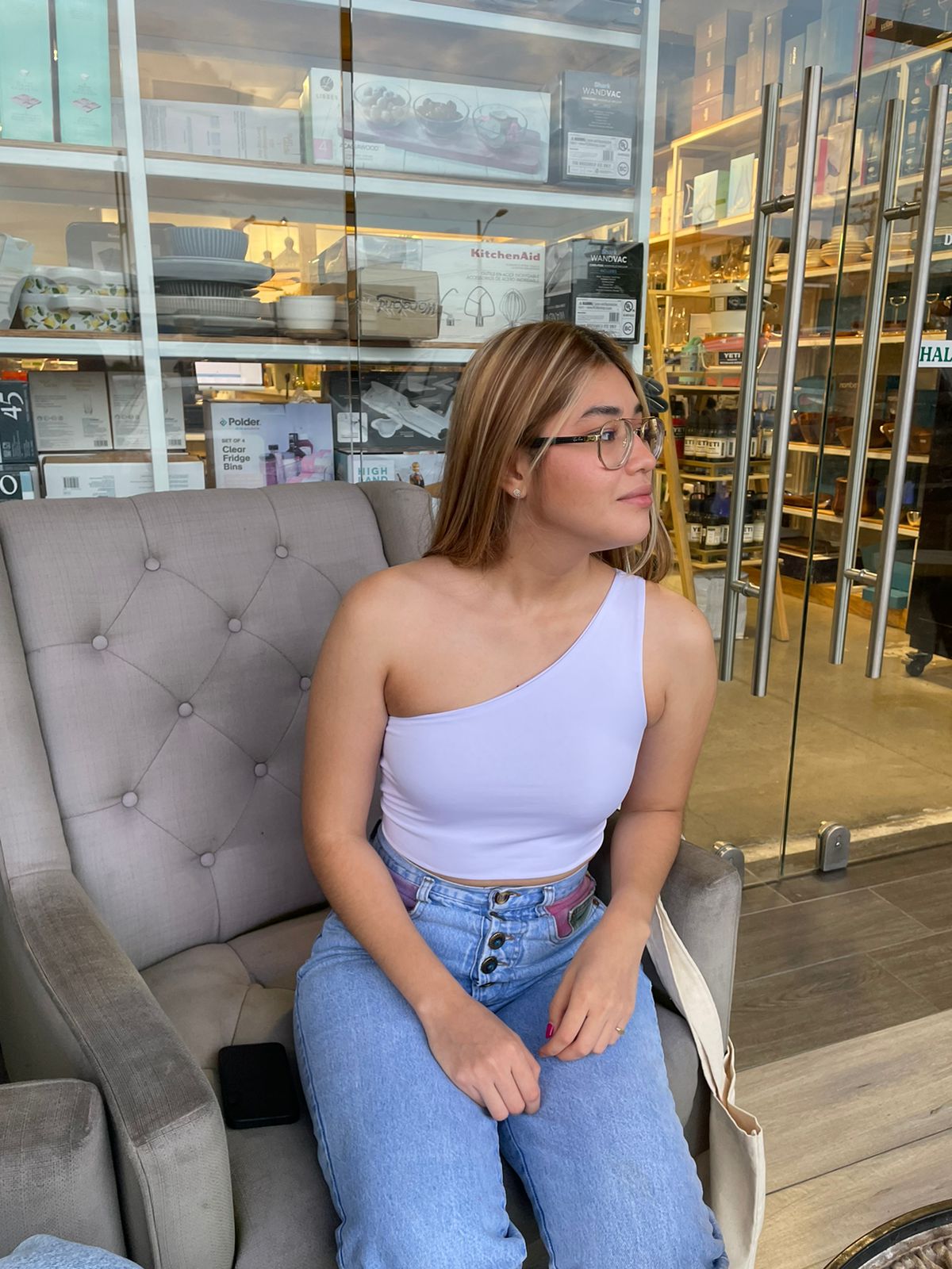 ONE SHOULDER TOP